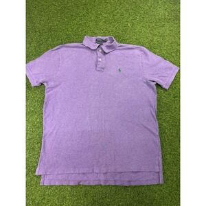 Polo Ralph Lauren Polo Shirt Mens XL Purple Classic Fit Performance Golf‎ Tennis